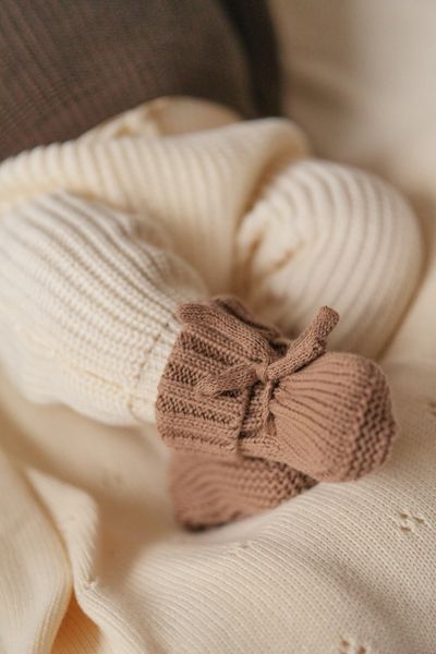 Hovedbilde Knit babytøfler - taupe