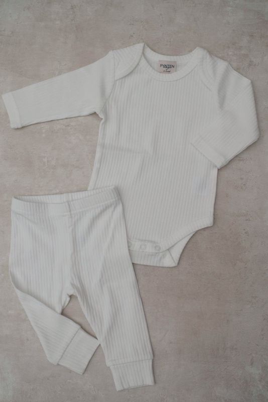 Basic rib sett - white