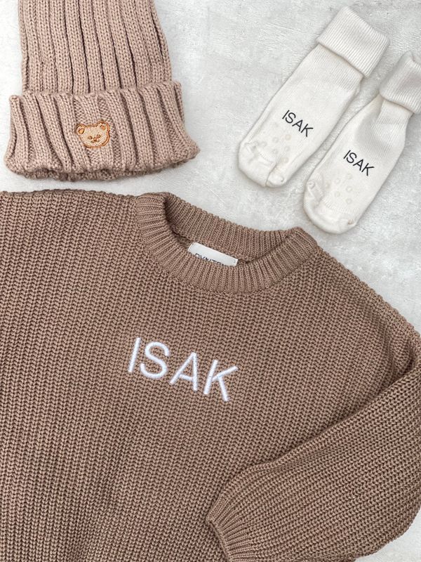 Minymo sokker med antiskli - offwhite