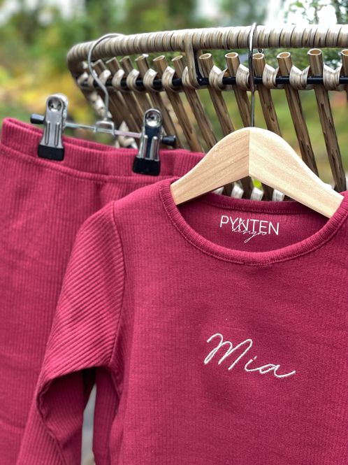 Hovedbilde Ribbet sett - claret red