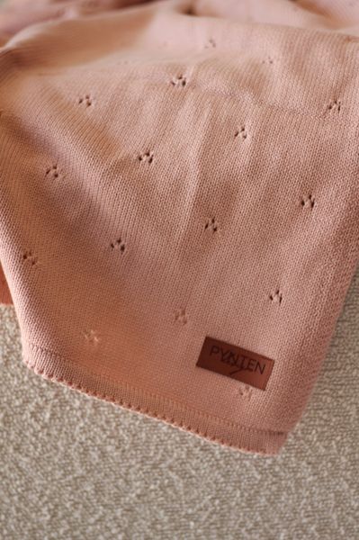 Hovedbilde Pointelle babyteppe - rose ...