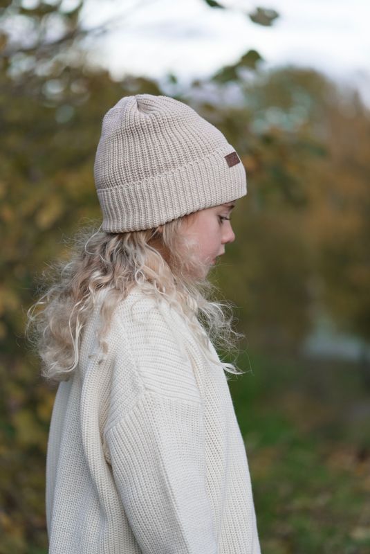 Knit lue  - sand