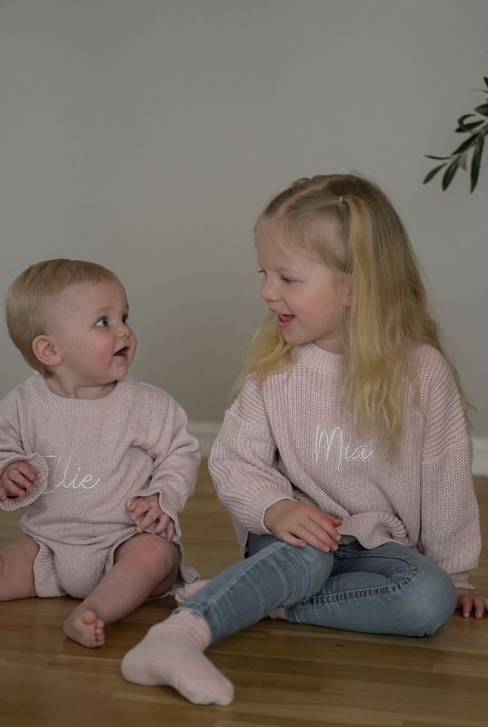 Knit Belle genser - pink mist