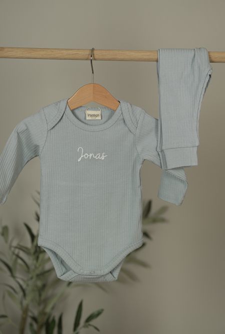 Hovedbilde Basic rib sett - dusty blue