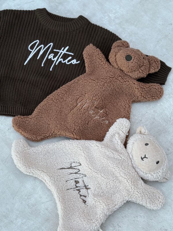 Knit genser barn - brown