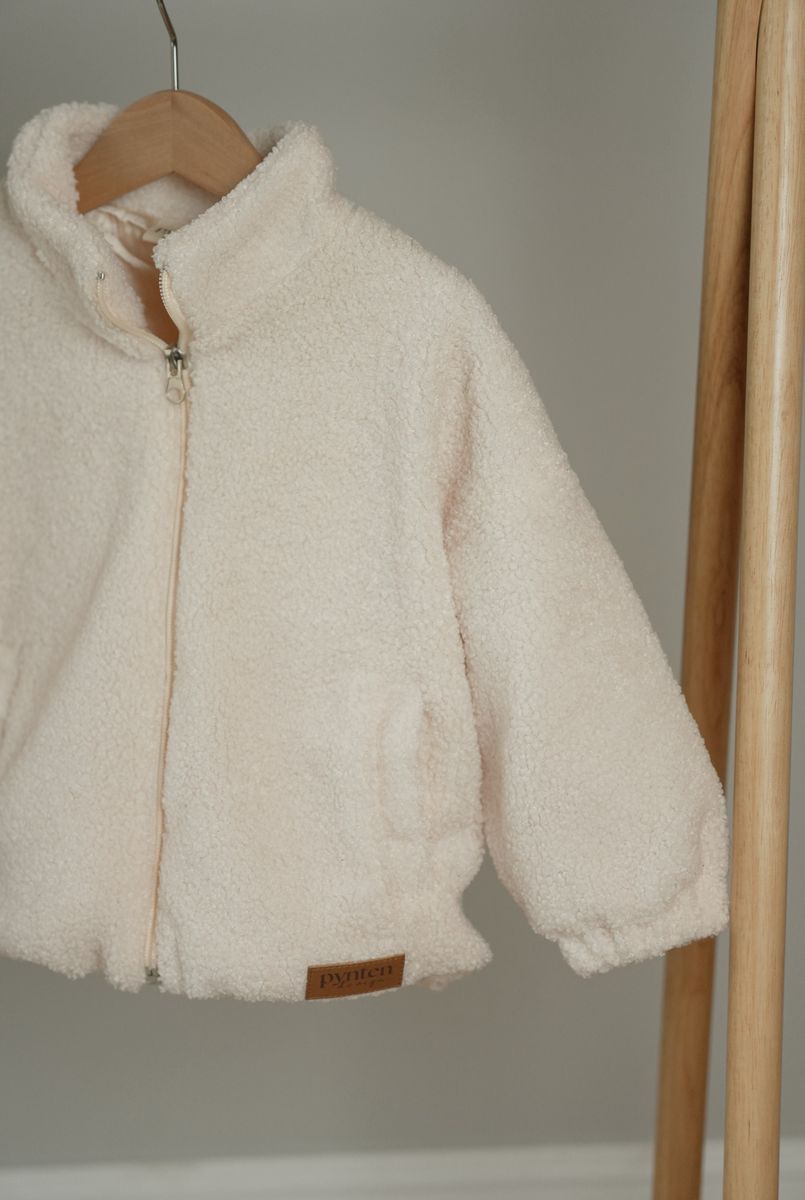 Cloud teddy jakke - cream