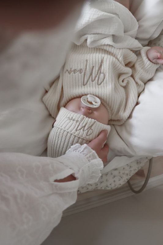 Knit bukse barn - cream