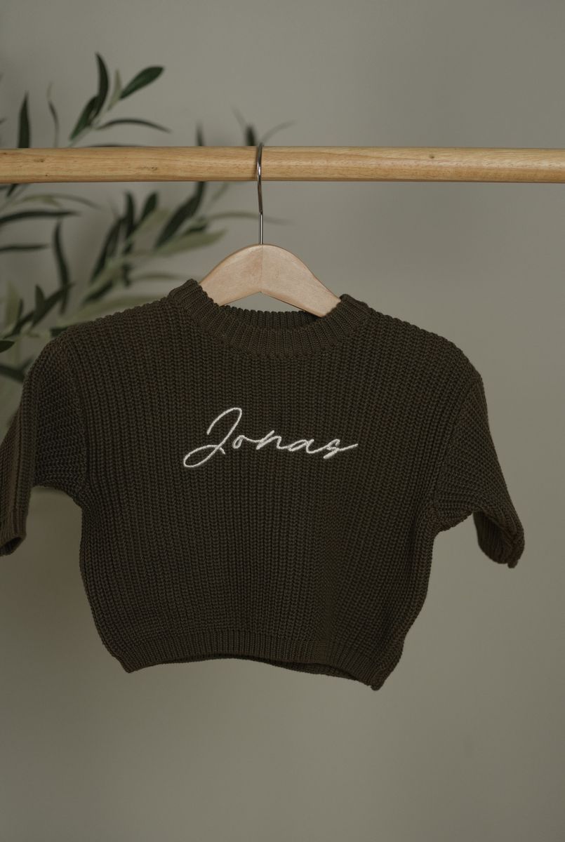 Knit genser barn - brown