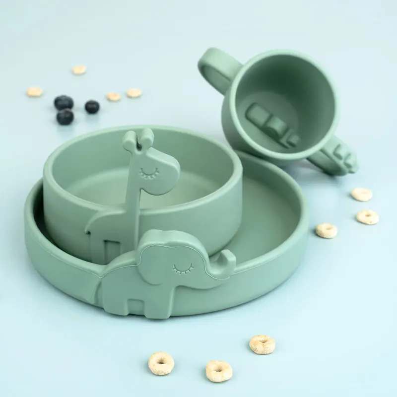 Kopp med 2 håndtak croco - green