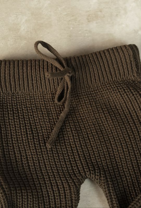 Knit bukse barn - brown