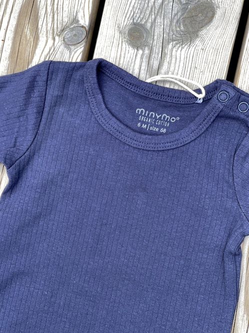 Hovedbilde Ribbet body marineblå