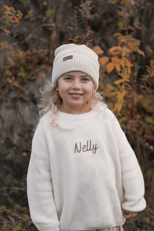 Knit genser barn - cream