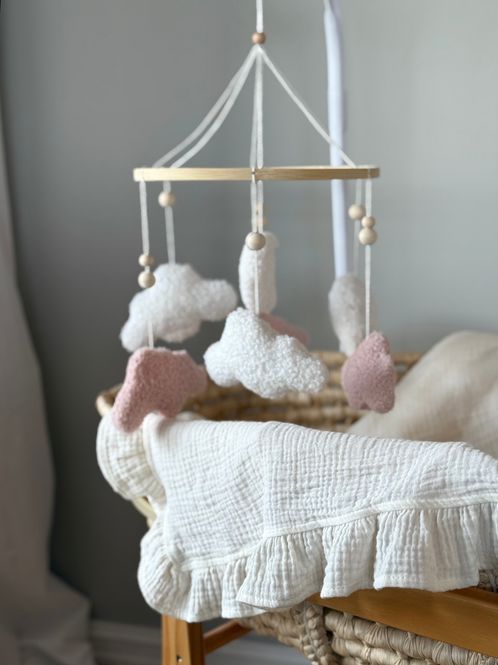 Hovedbilde Bouclé cloud babyuro - rosa