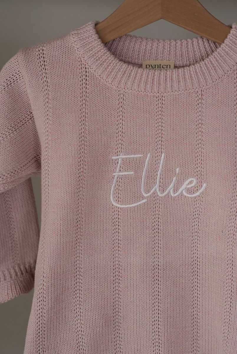 Tiny frill romper - pink mist