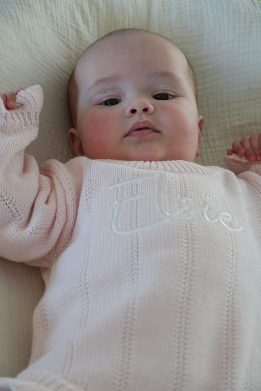 Tiny frill romper - pastel pink