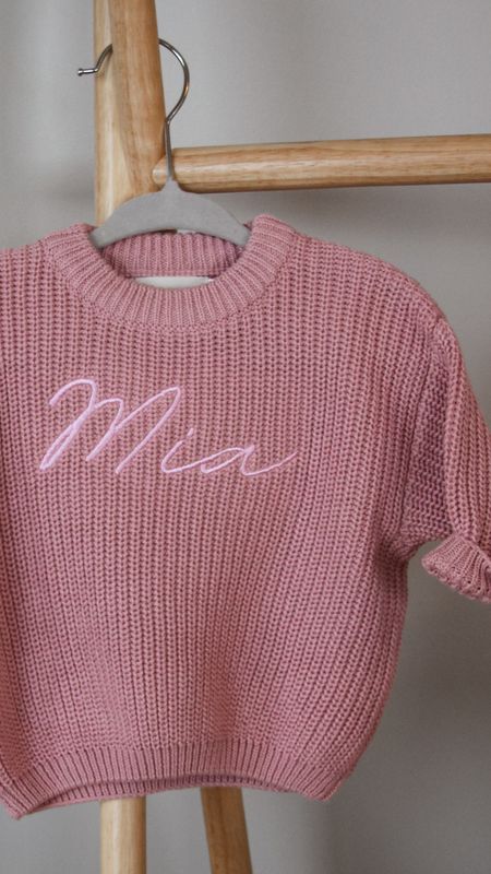 Knit genser barn - rose