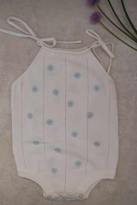 Hovedbilde Tie romper - blue daisy